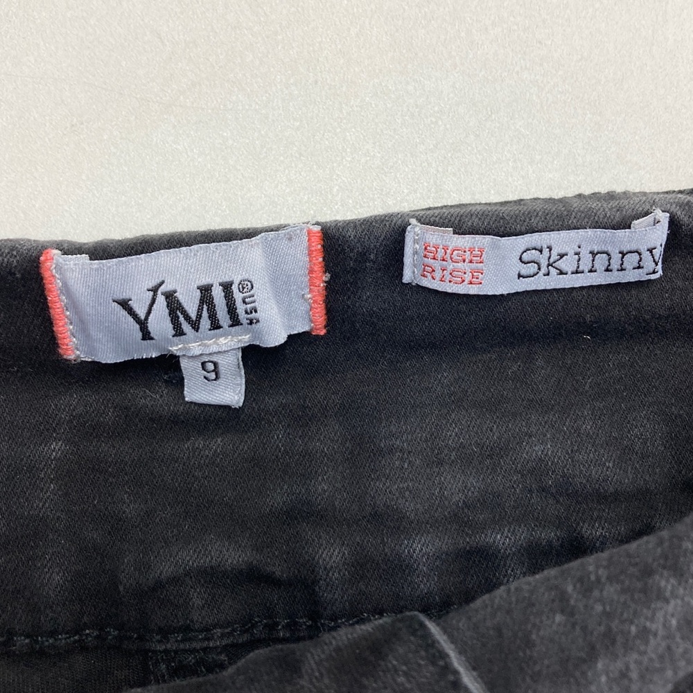 YMI High Rise Black Skinny Jeans Womens Size 9 - Picture 7 of 8